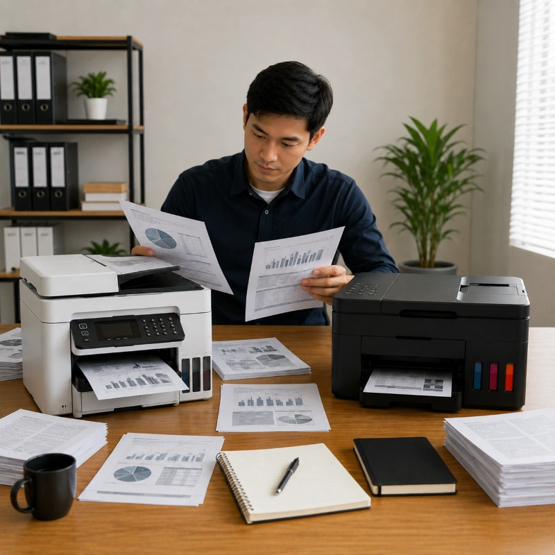 Epson ET-5850 vs Canon GX5070, Pengalaman Cetak Dokumen Harian