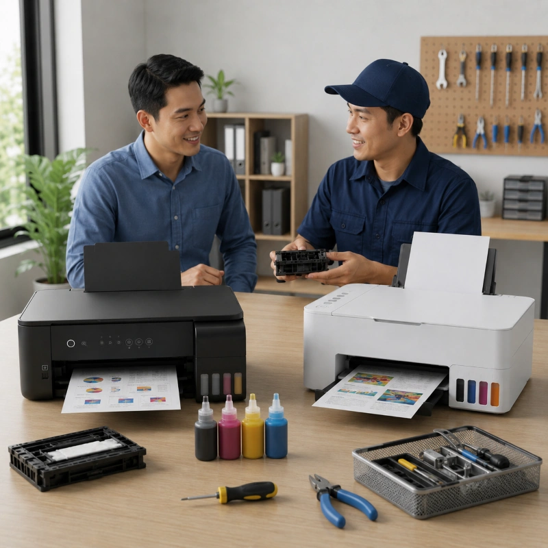 Epson EcoTank L3556 vs Canon PIXMA G3270, Pentingnya Memilih Printer dengan Layanan dan Suku Cadang yang Mudah