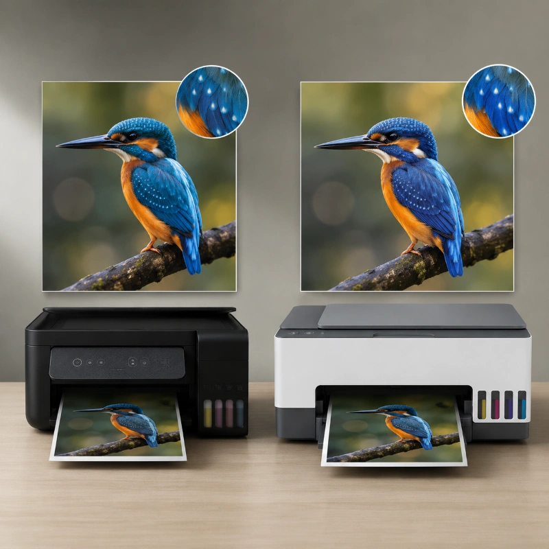 Epson L4260 vs HP Smart Tank 670, Perbandingan Kualitas Hasil Cetak