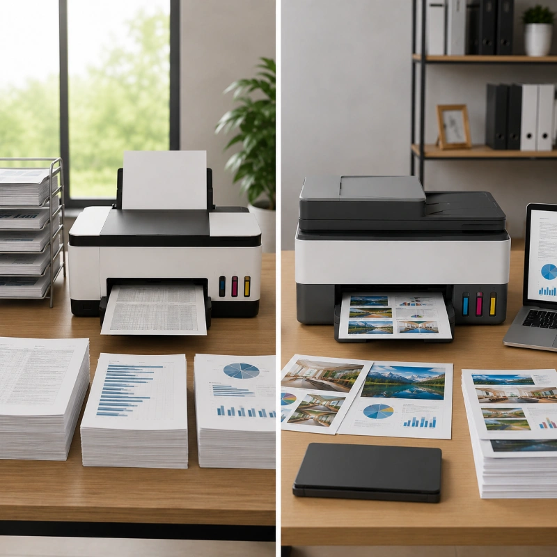 Canon GX3070 vs HP Smart Tank 750, Perbedaan Fokus Penggunaan antara Printer Produktivitas dan Printer Multifungsi