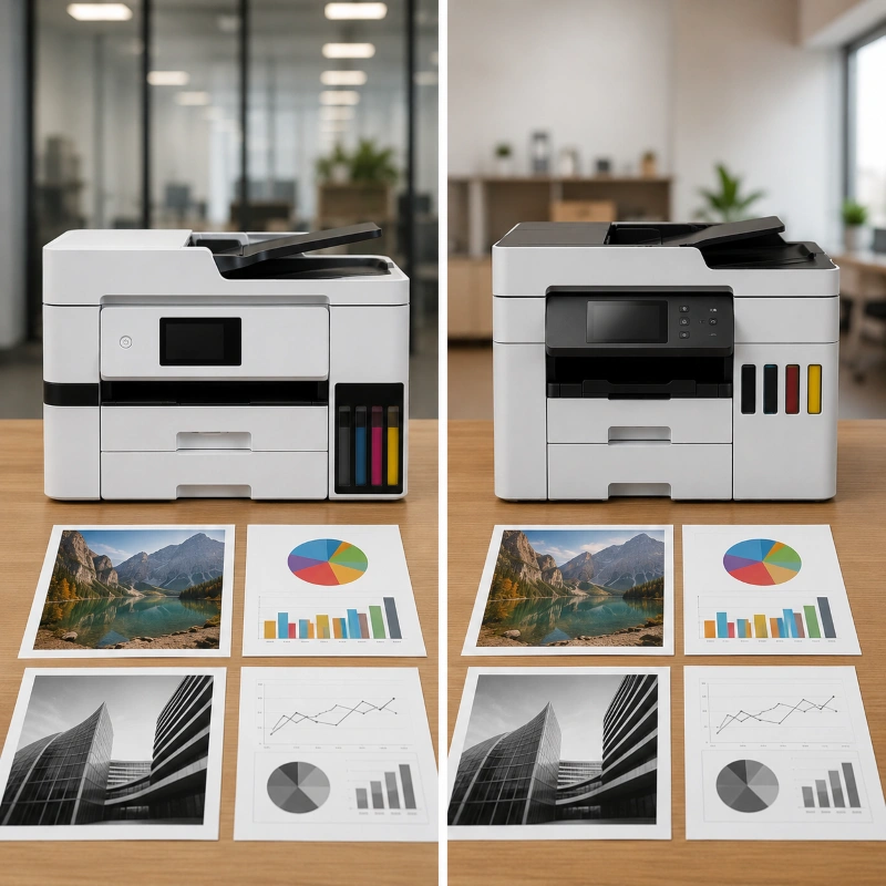 Epson WF-C529R vs Canon MAXIFY GX7040, Performa Cetak dan Kualitas Dokumen