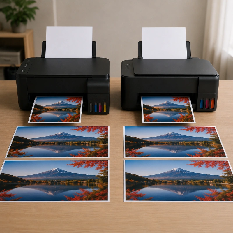 Epson ET-2400 vs Canon G1230, Stabilitas Warna dan Konsistensi Output